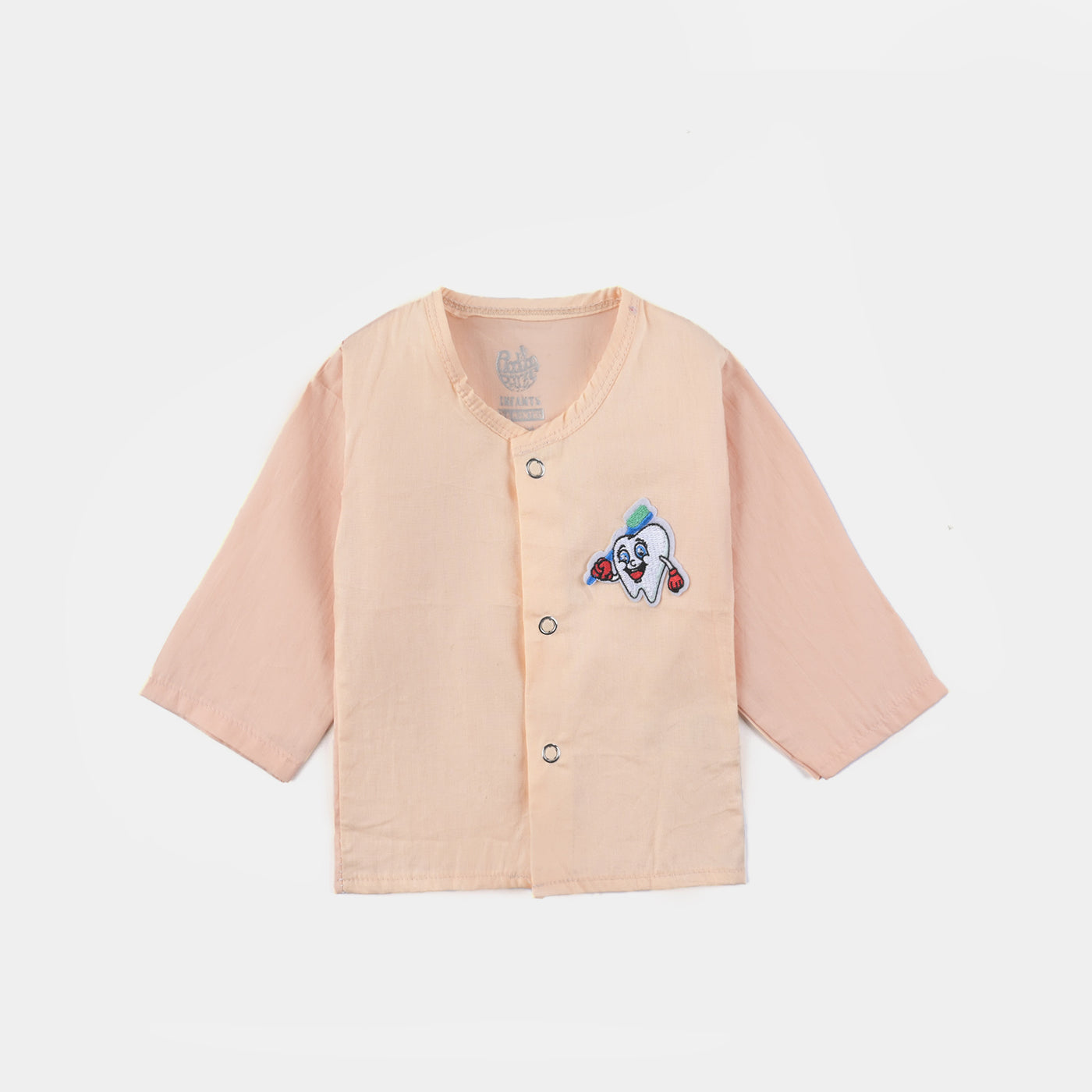 Infants Vest Peach Bright teeth