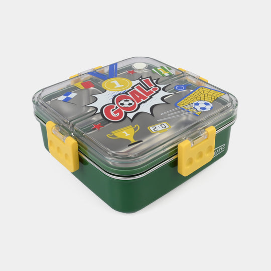 Stainless Steel Lunch Box Square 750ml Green