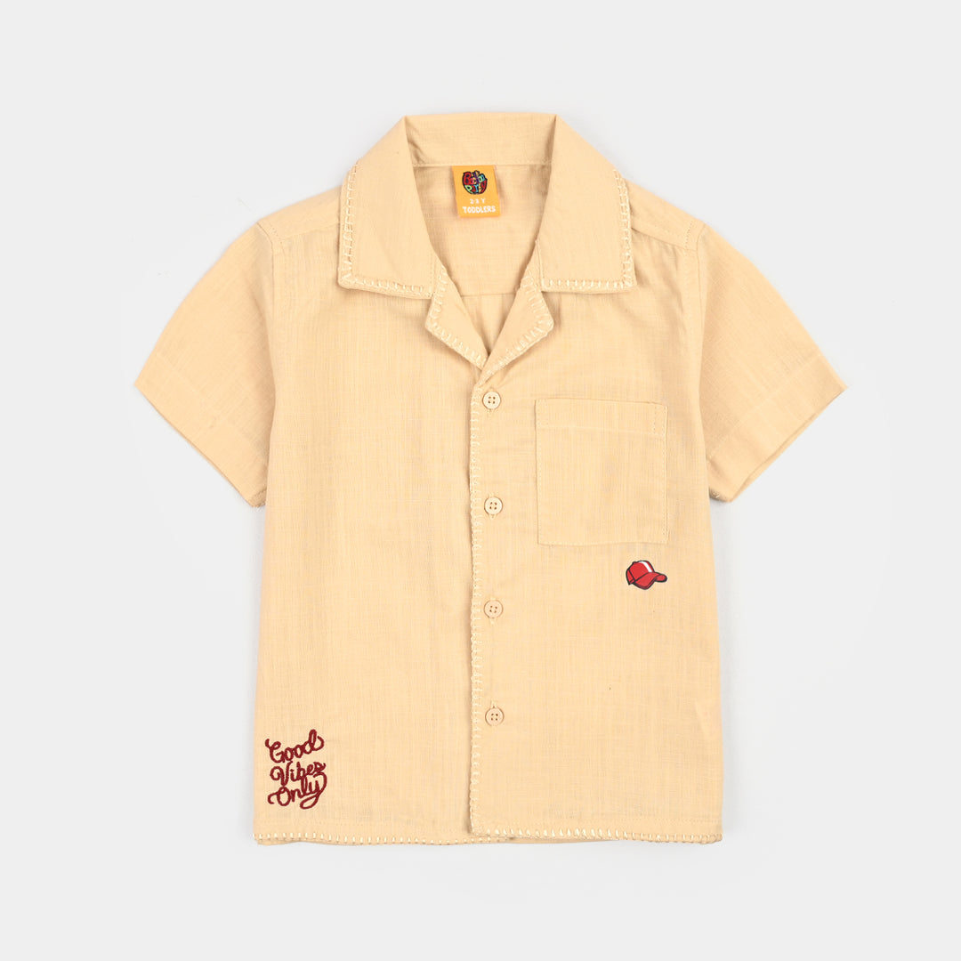 Boys Slub Jersey Casual Shirt