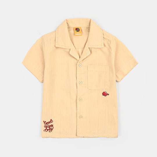 Boys Slub Jersey Casual Shirt