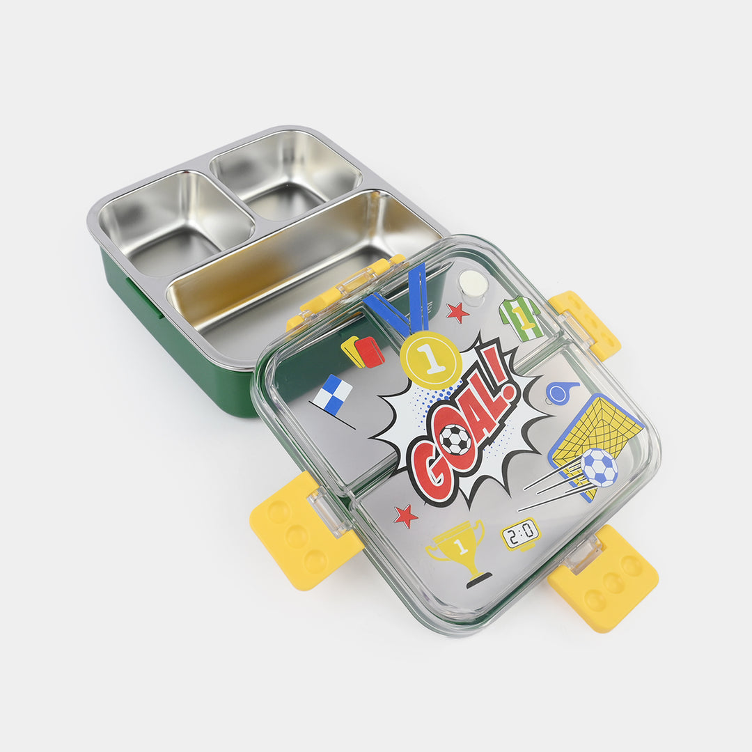 Stainless Steel Lunch Box Square 750ml Green