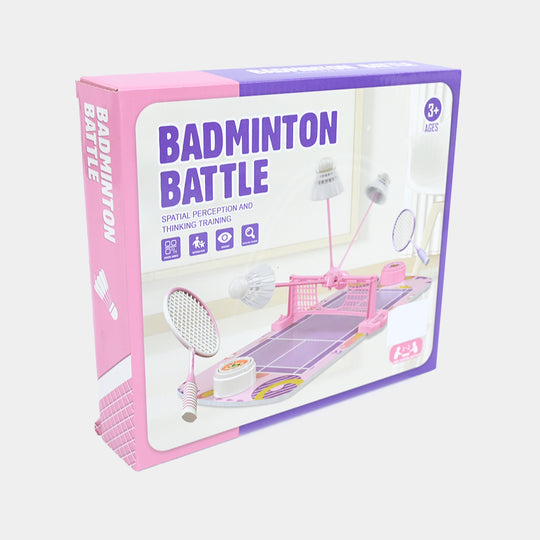 Mini Tabletop Badminton Battle Game Set for Kids