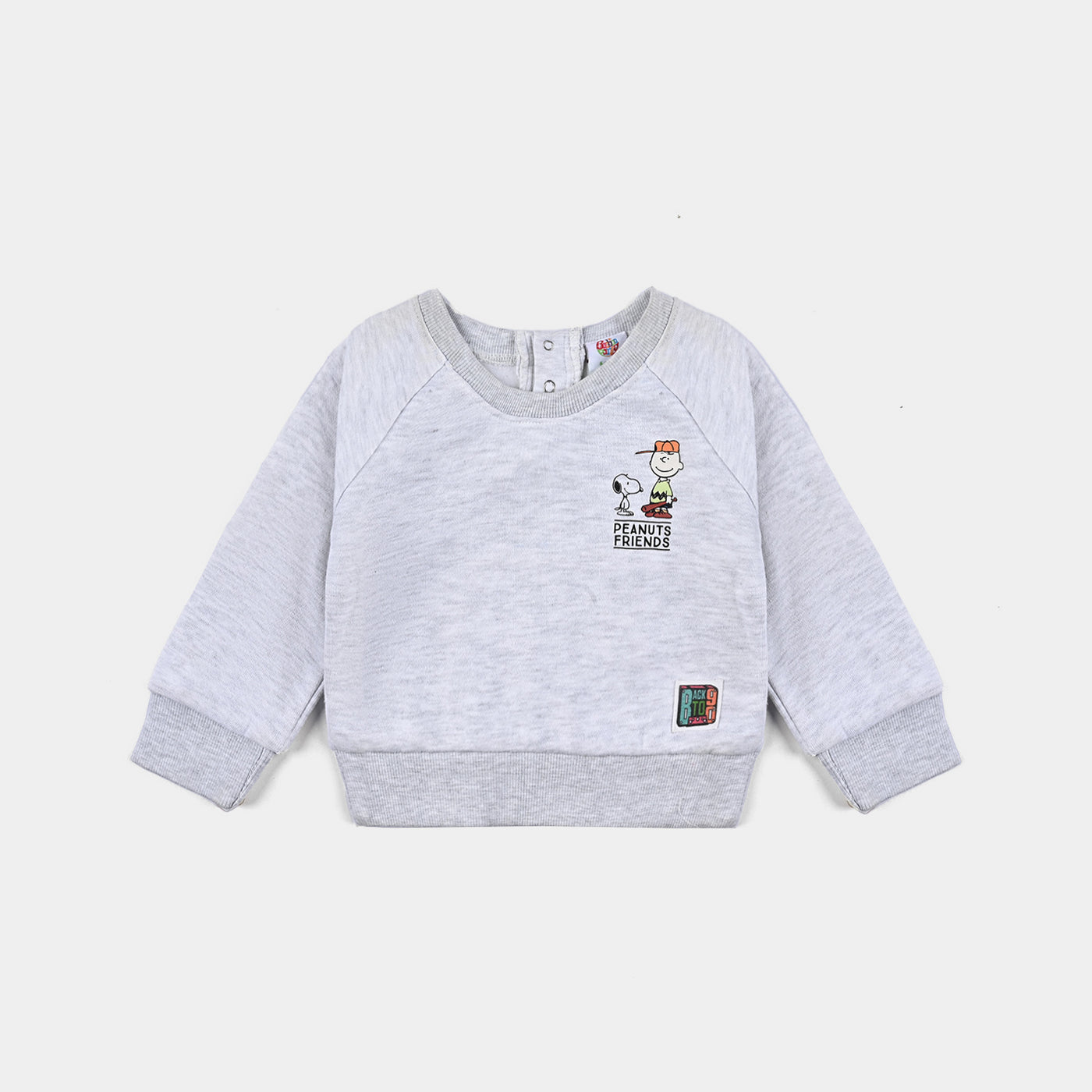 Infant Boys Sweat Shirt Happiness - Light Grey