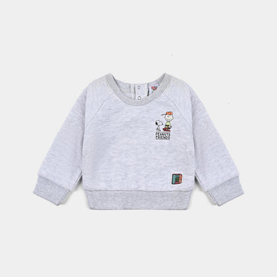 Infant Boys Sweat Shirt Happiness - Light Grey