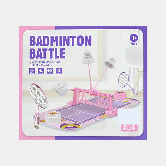 Mini Tabletop Badminton Battle Game Set for Kids