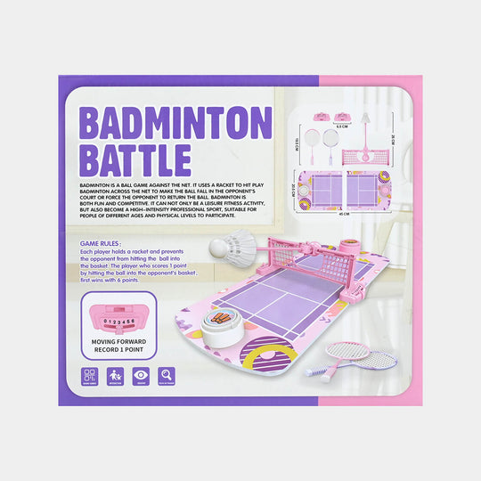 Mini Tabletop Badminton Battle Game Set for Kids