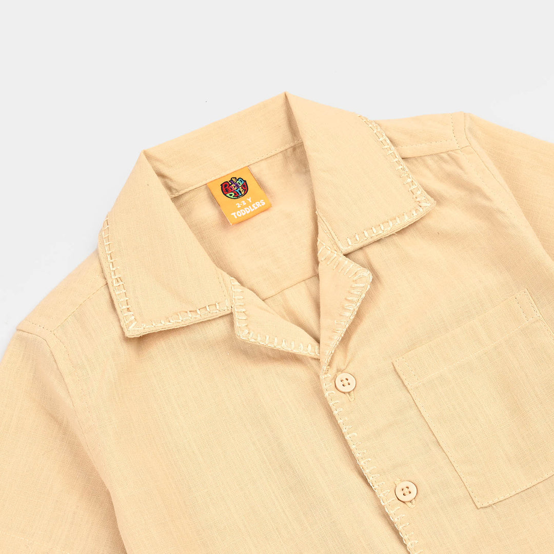 Boys Slub Jersey Casual Shirt