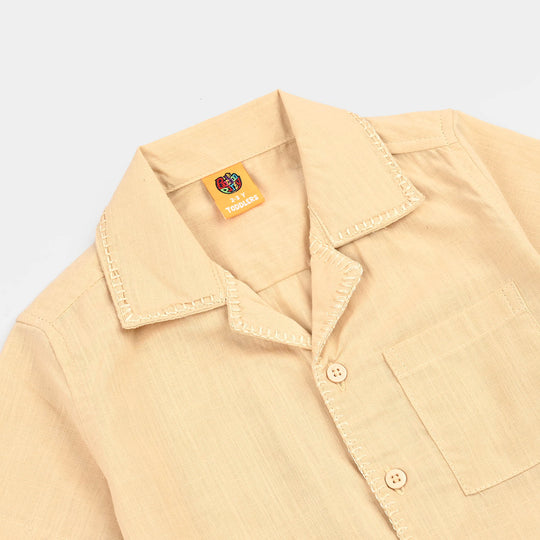 Boys Slub Jersey Casual Shirt