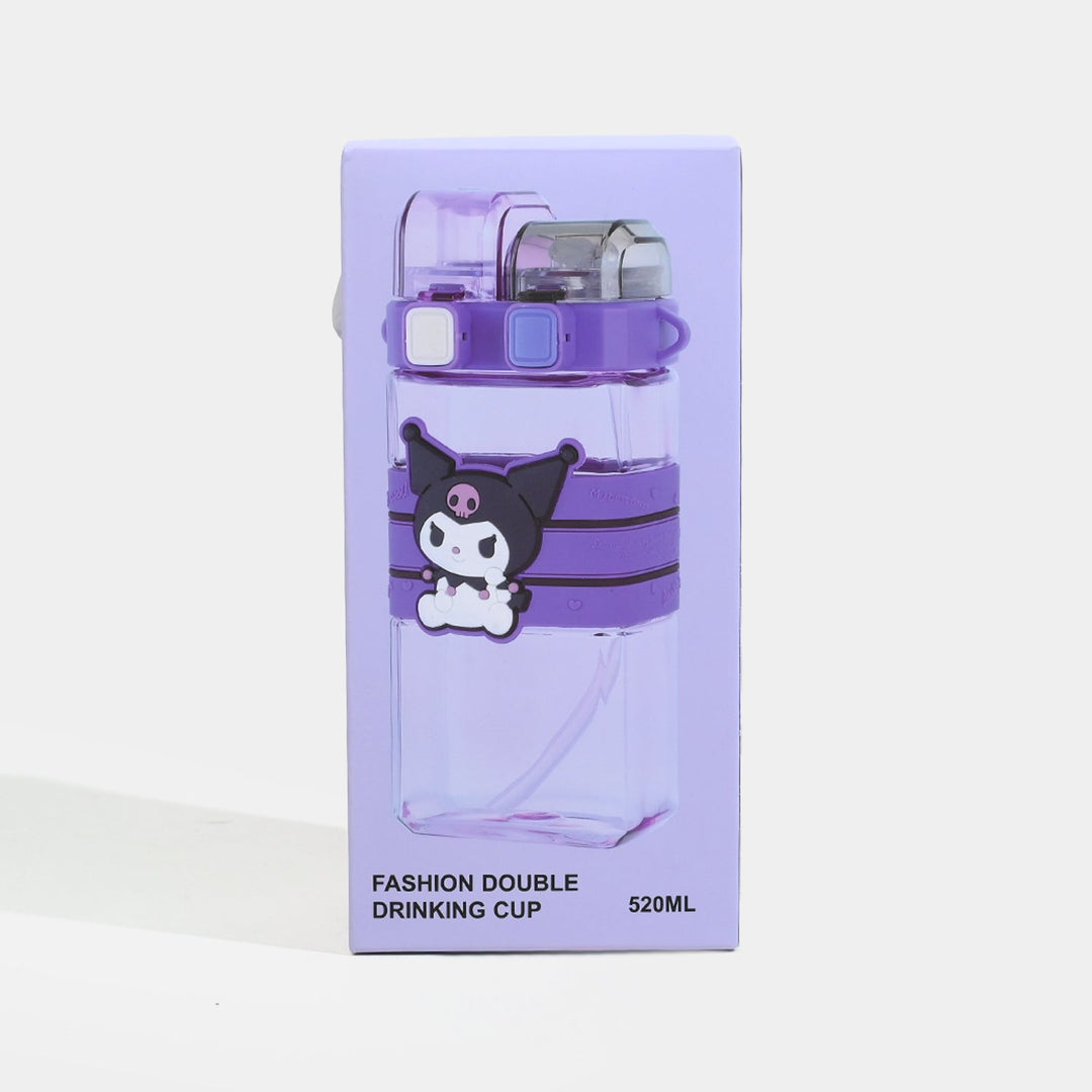Double-Drinking Straw Cup/Water Bottle | 520ml