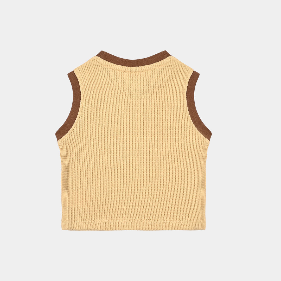 Infant Boys Thermal Sando Stay Cool-Pebble