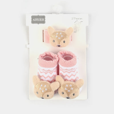 Baby Socks With Wrist Band | 0-9M