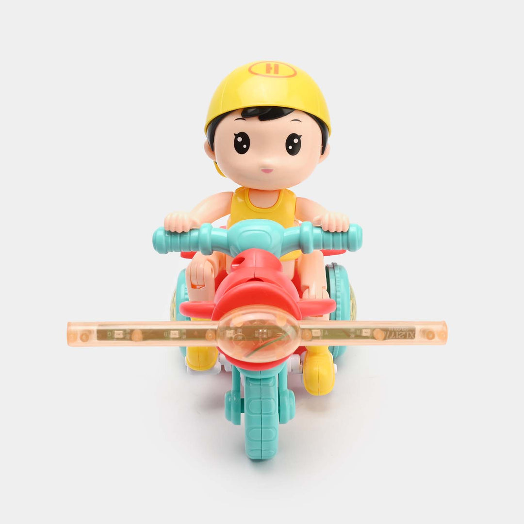 Cool Tricycle Kid Toy with LED Lights & Music