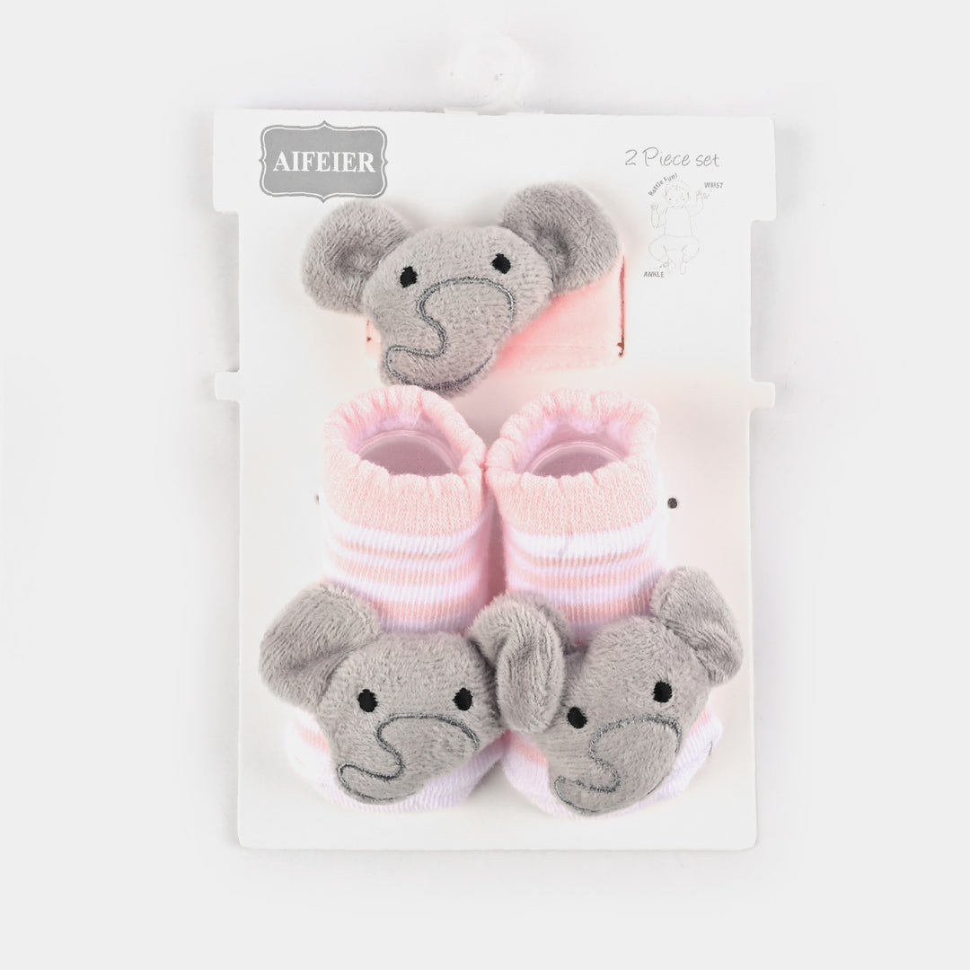 Baby Socks With Wrist Band | 0-9M