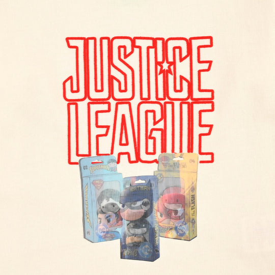 Infant Boys Jersey/Terry T-Shirt H/S Justice League-Off White