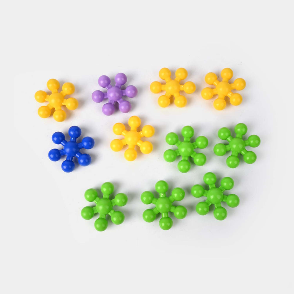 Plastic Play Puzzle Educational Interlocking Block Set | 100 Pieces