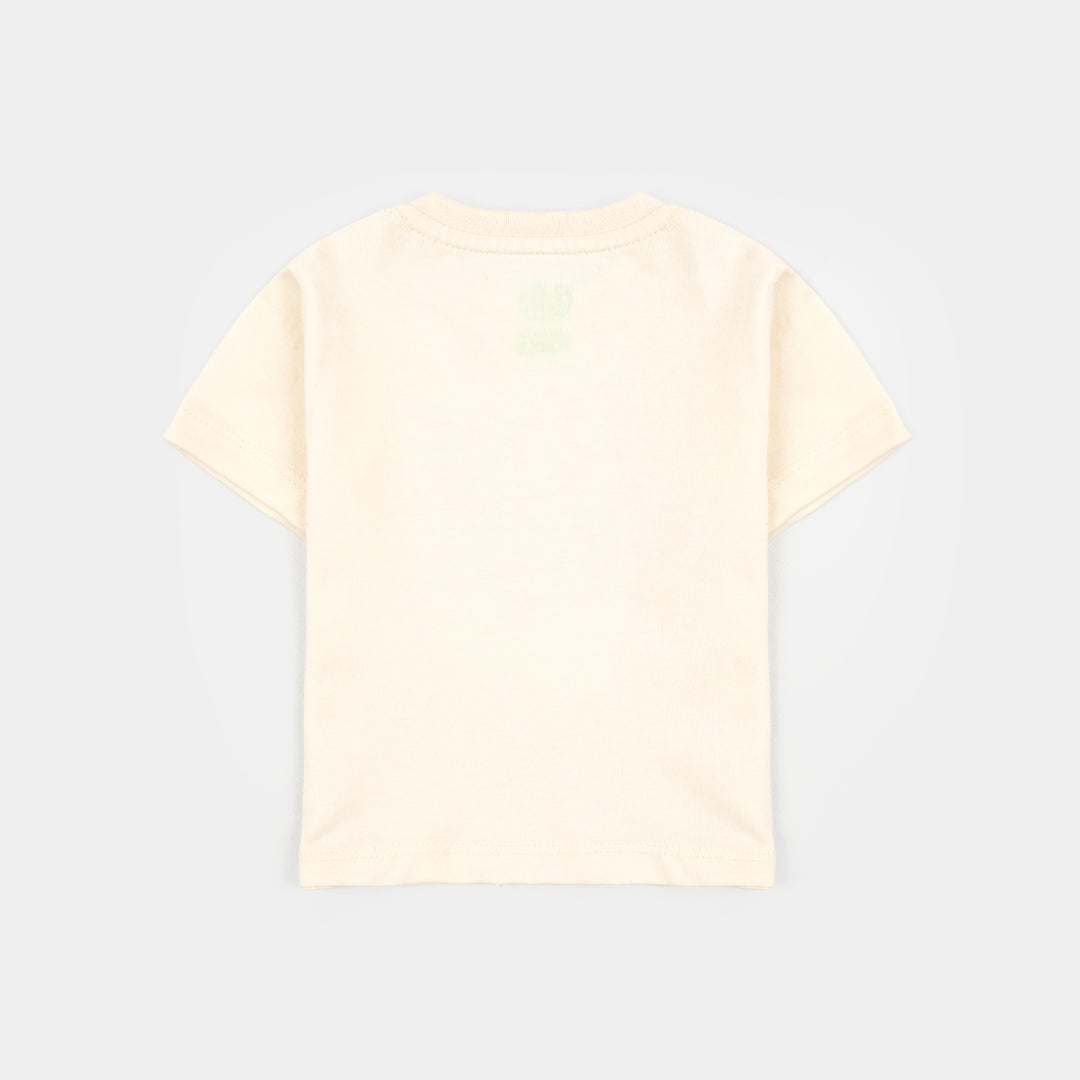 Infant Boys Jersey/Terry T-Shirt H/S Justice League-Off White