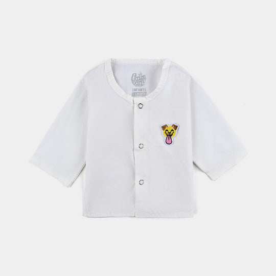 Infants Unisex Vest off white