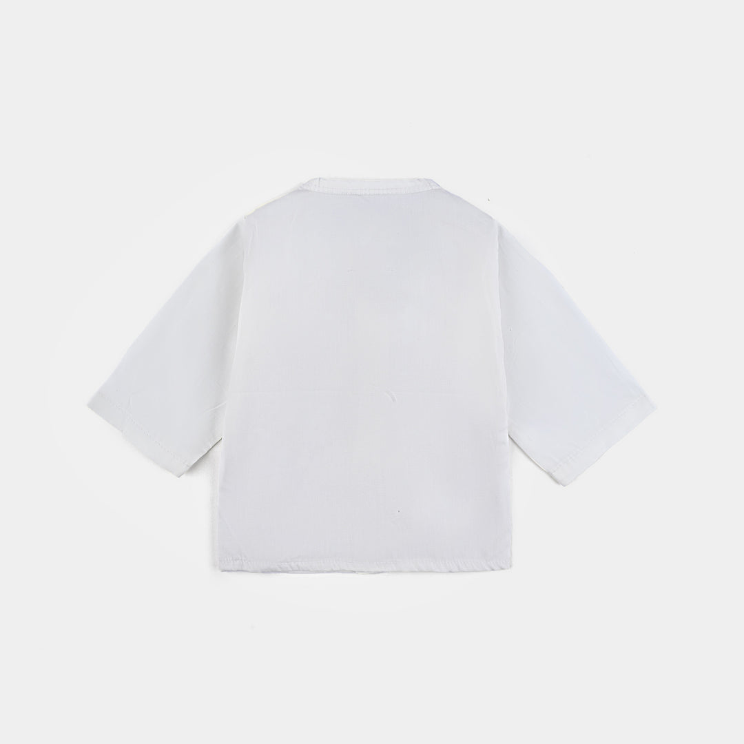 Infants Unisex Vest off white