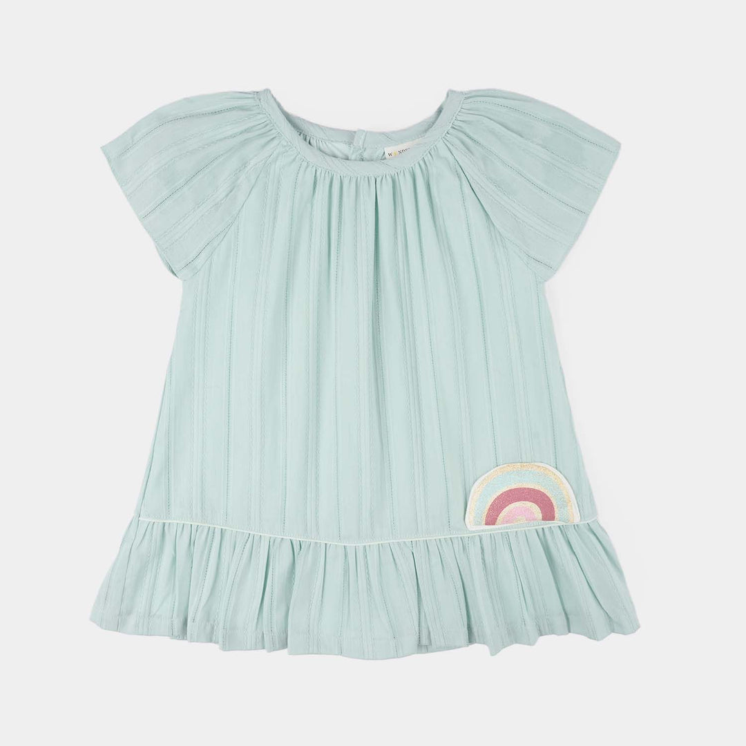 Infant Girls Jersey/Terry 2Pc Suit - Green