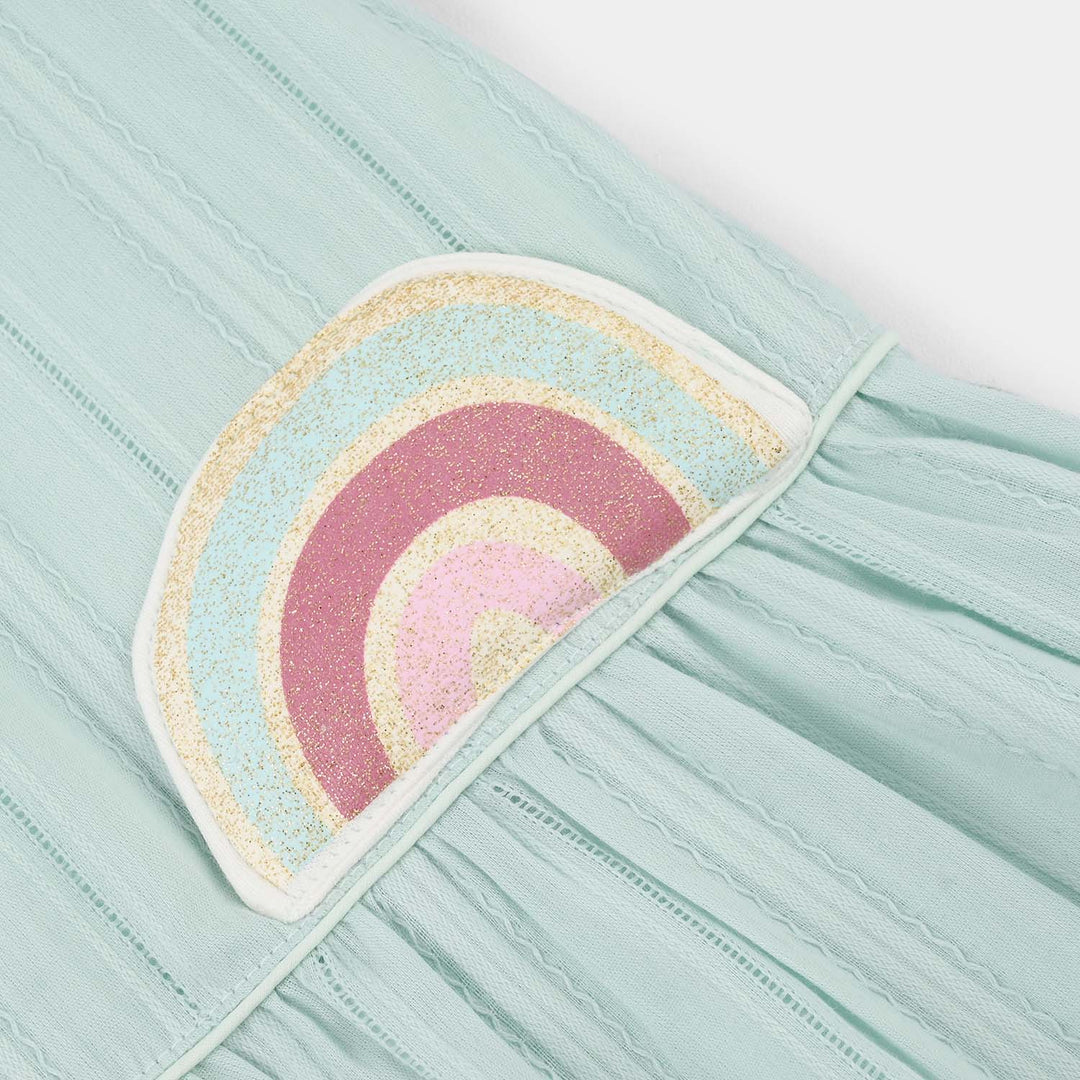 Infant Girls Jersey/Terry 2Pc Suit - Green