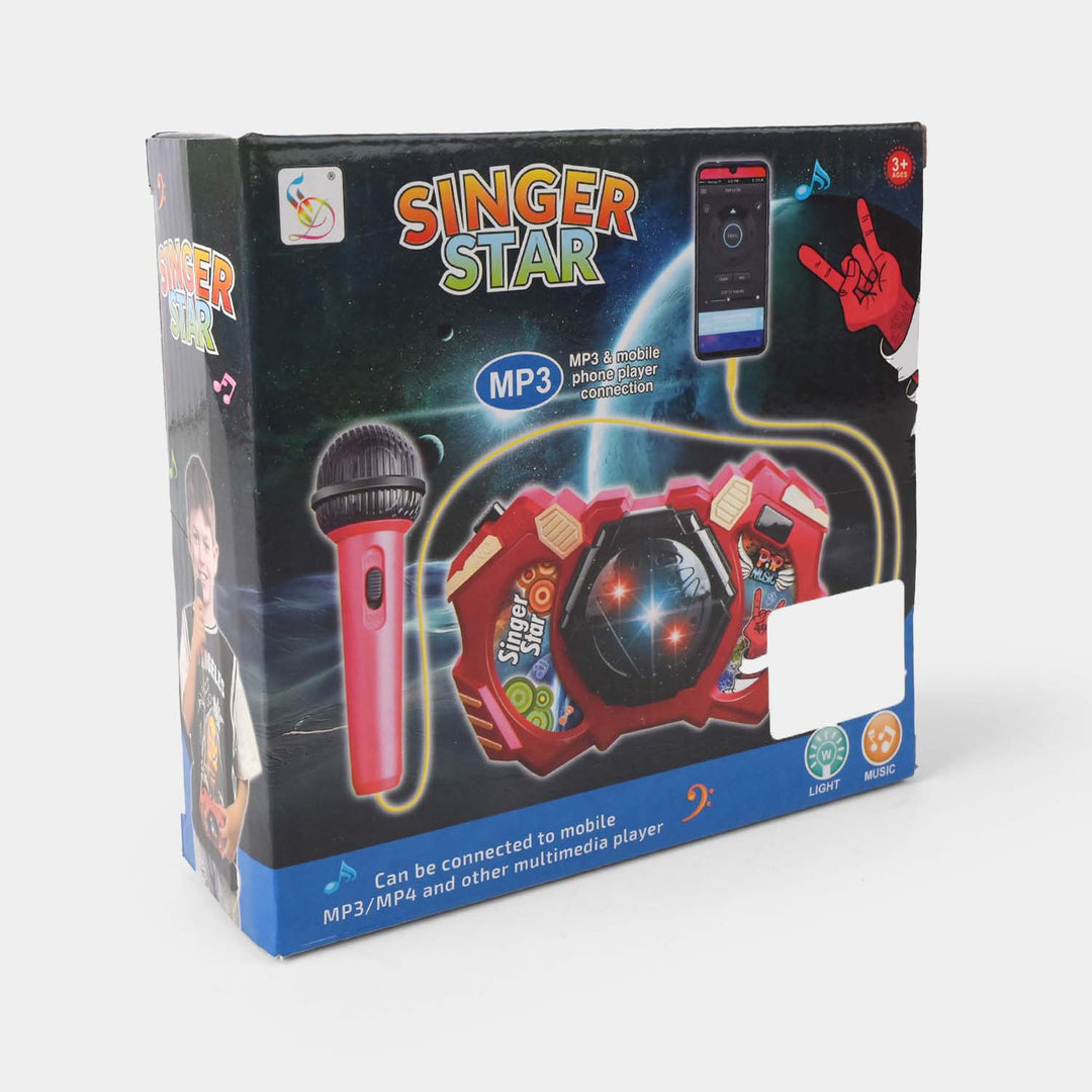 MP3 Player Toy With Microphone & Light, Music