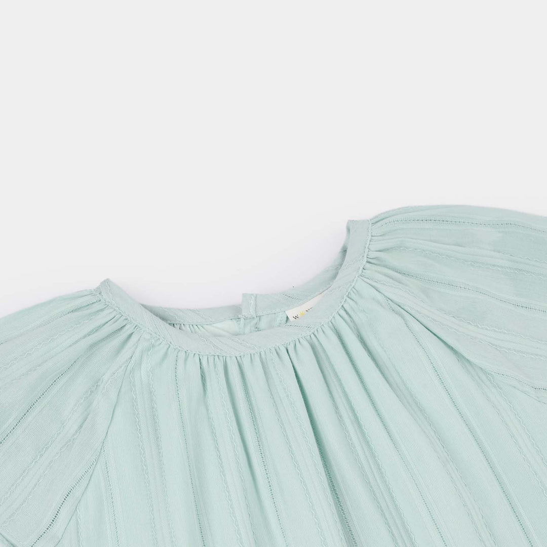 Infant Girls Jersey/Terry 2Pc Suit - Green