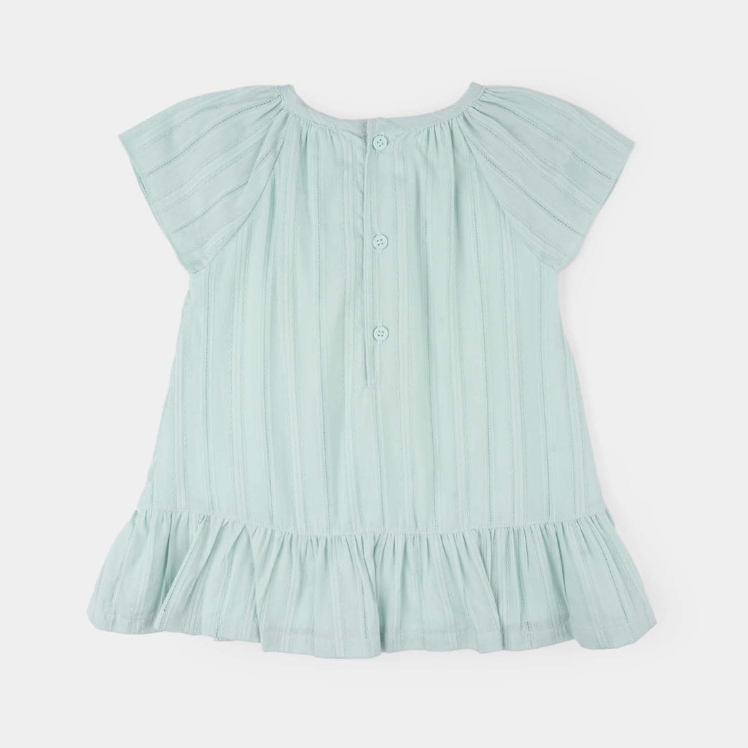 Infant Girls Jersey/Terry 2Pc Suit - Green