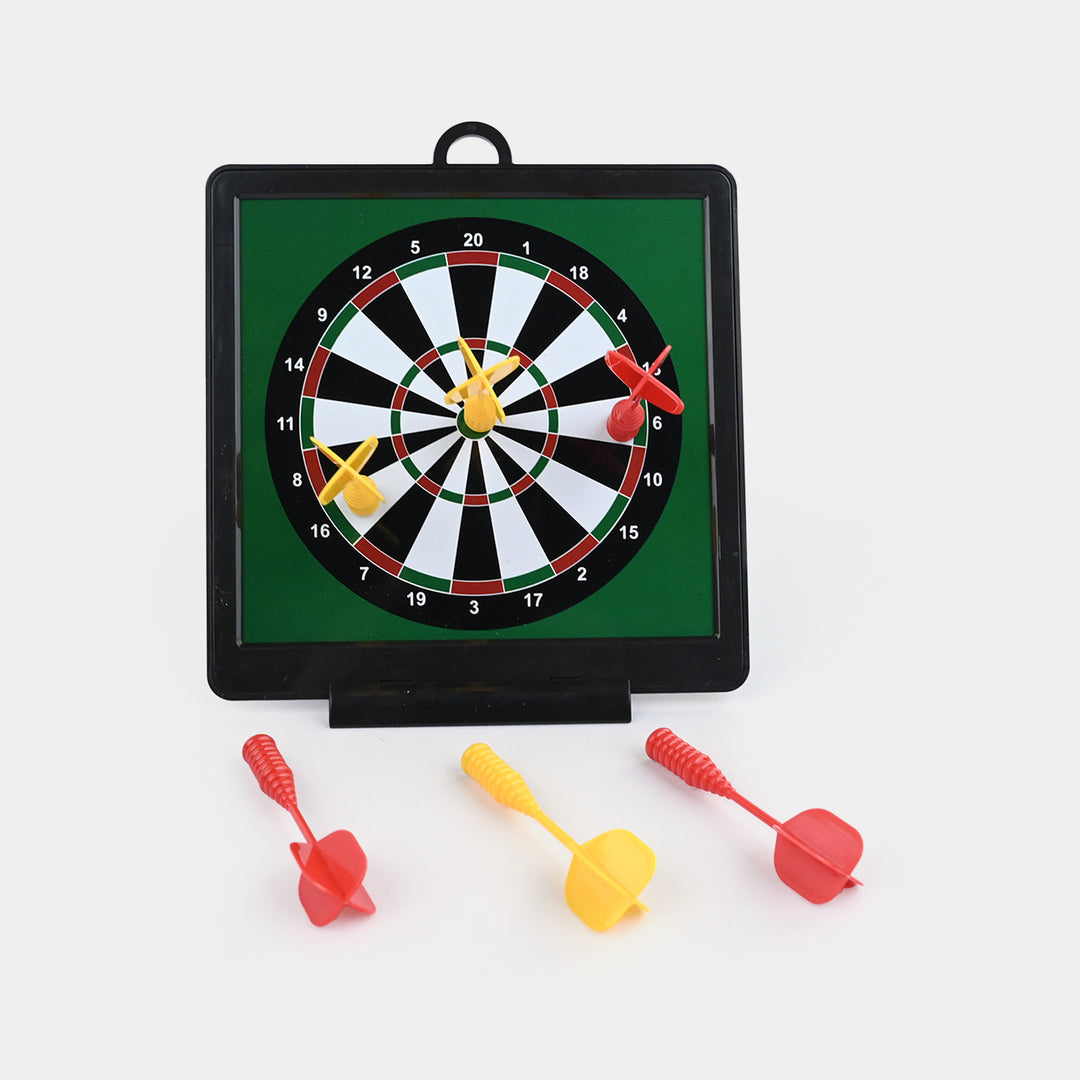 2-in-1 Double-Sided Magnetic Dartboard Game Set