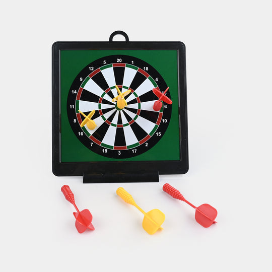 2-in-1 Double-Sided Magnetic Dartboard Game Set