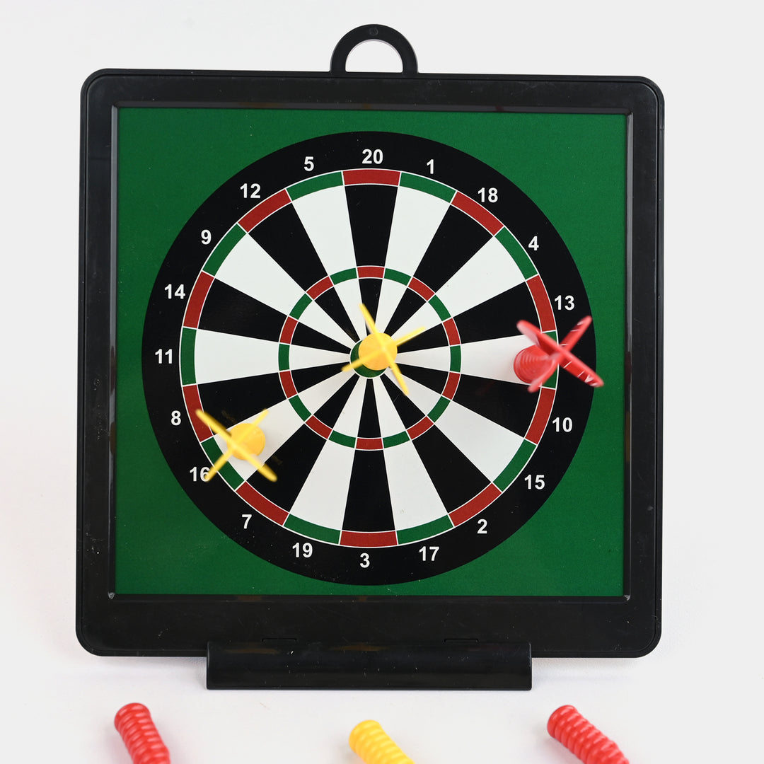 2-in-1 Double-Sided Magnetic Dartboard Game Set