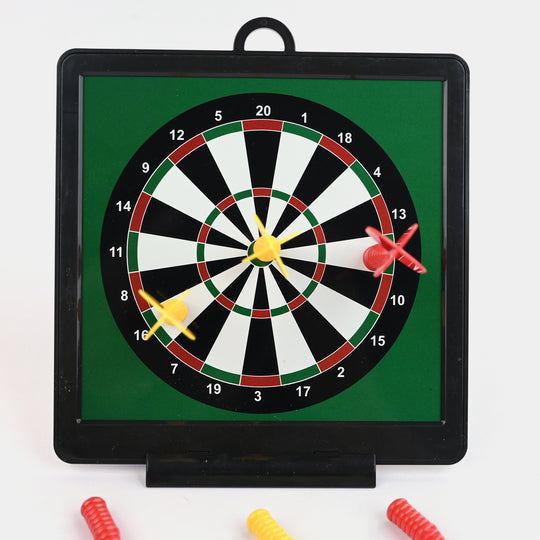 2-in-1 Double-Sided Magnetic Dartboard Game Set