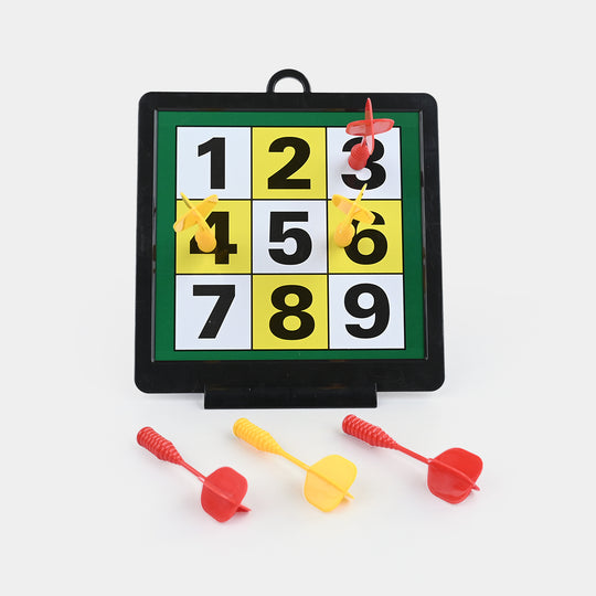 2-in-1 Double-Sided Magnetic Dartboard Game Set