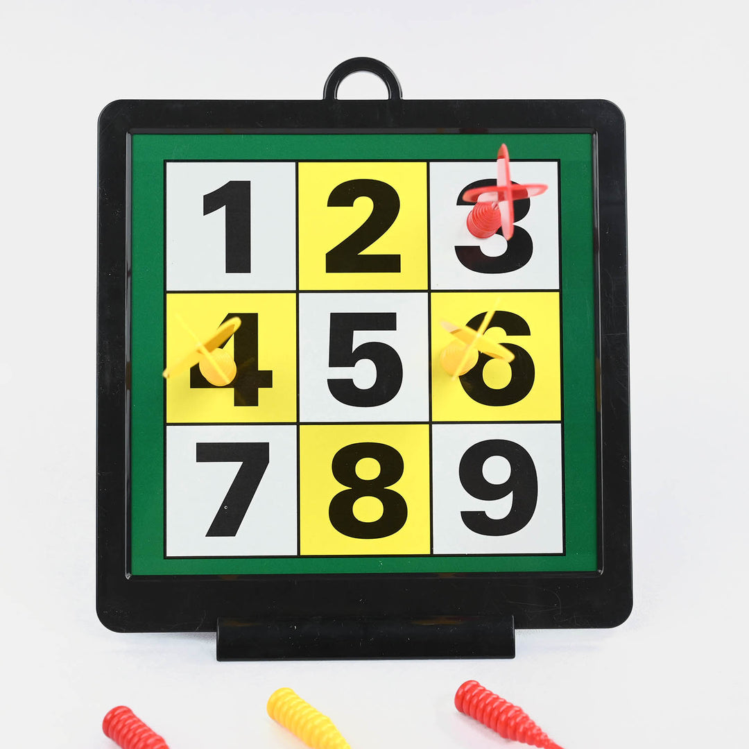 2-in-1 Double-Sided Magnetic Dartboard Game Set