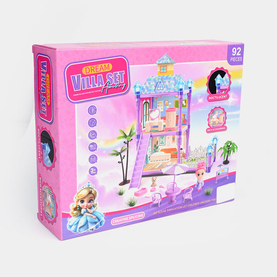 Doll House With Light For Kids
