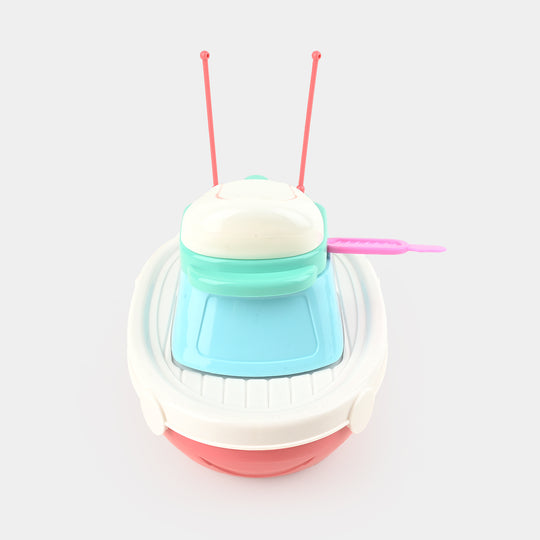 Cartoon Fishing Boat Color Mud Machine For kids