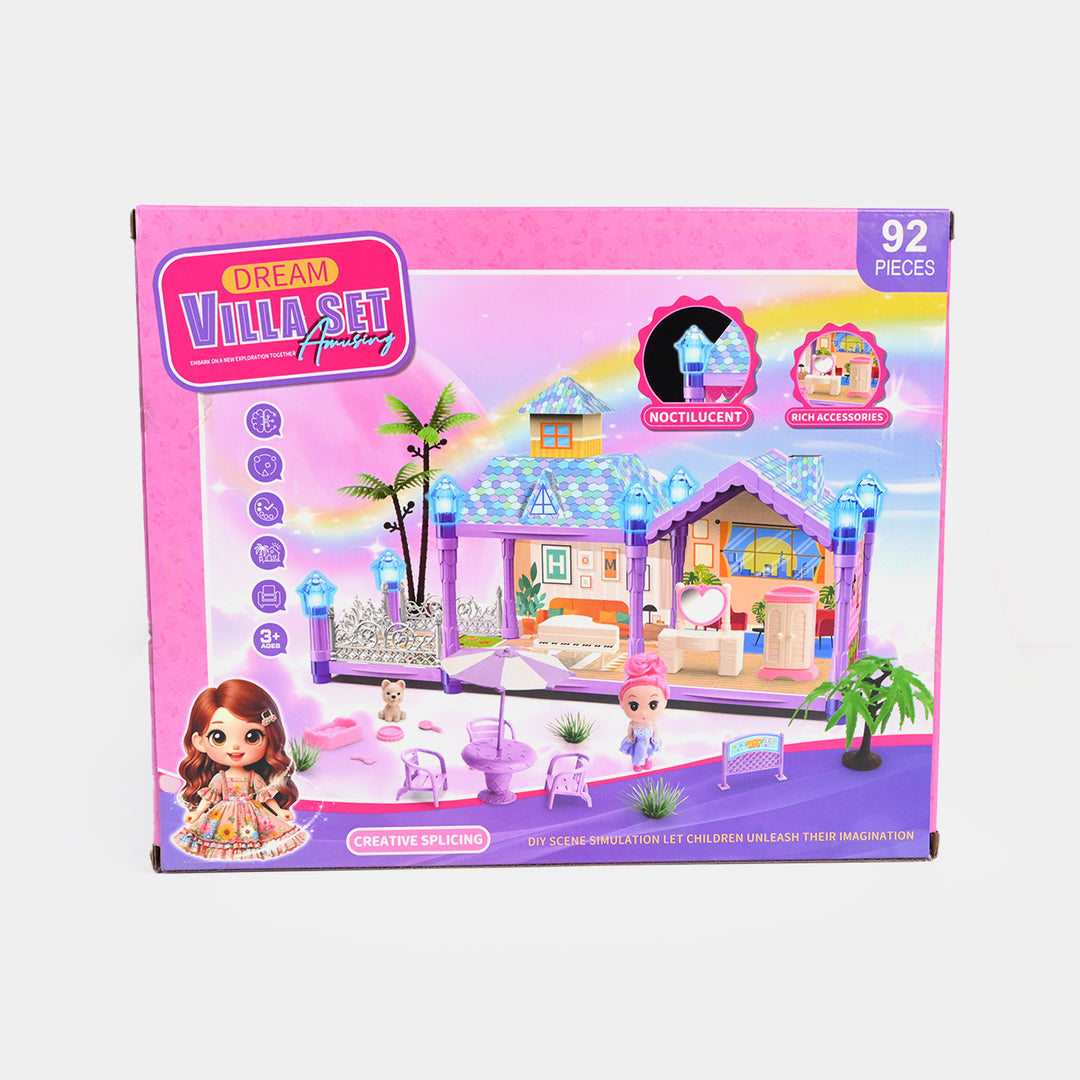 Doll House With Light For Kids