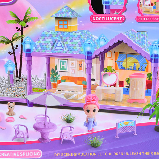 Doll House With Light For Kids