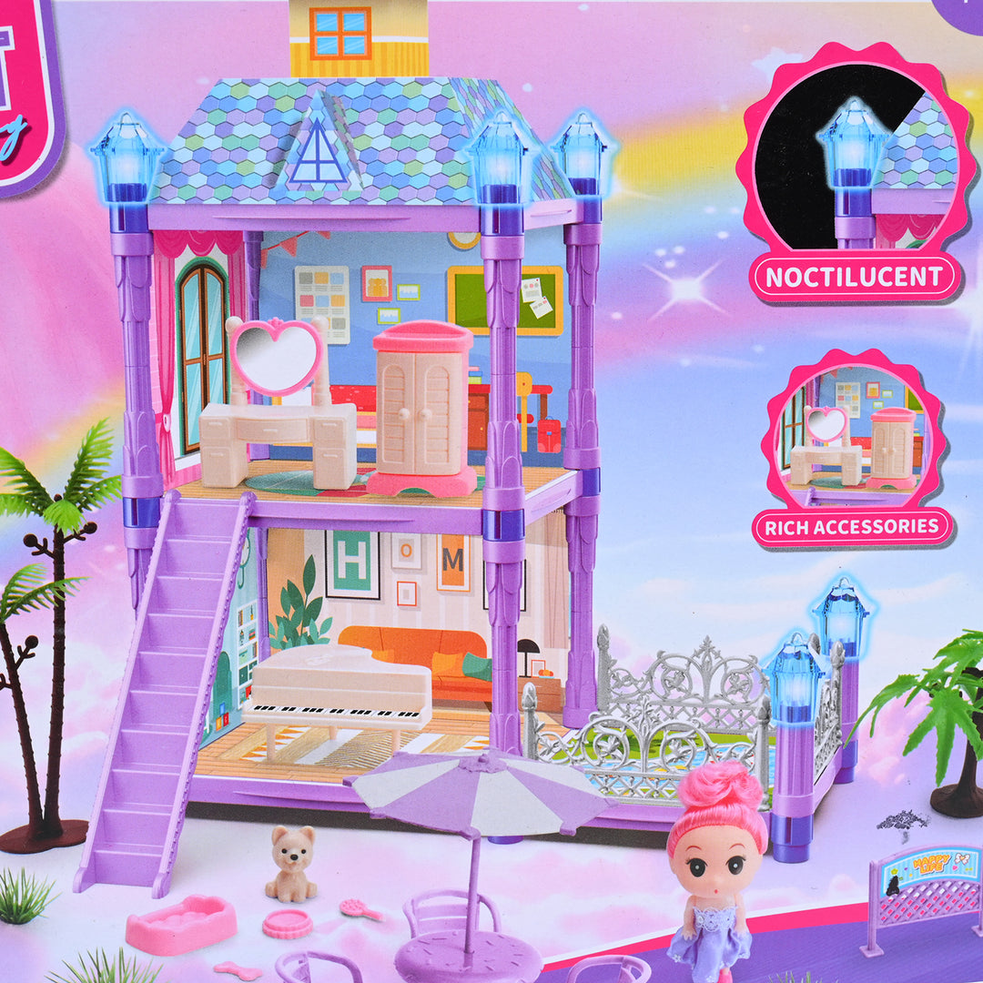 Doll House With Light For Kids
