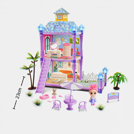 Doll House With Light For Kids