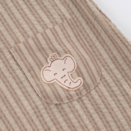 Infant Boys Jersey/Terry 2Pc Suit 287-011 E-C-BEIGE