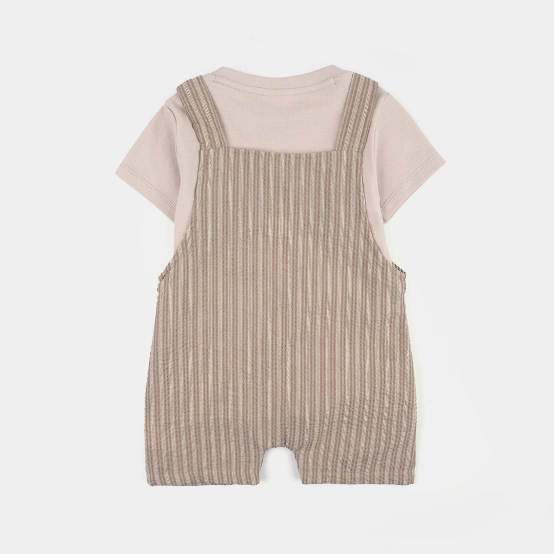 Infant Boys Jersey/Terry 2Pc Suit 287-011 E-C-BEIGE