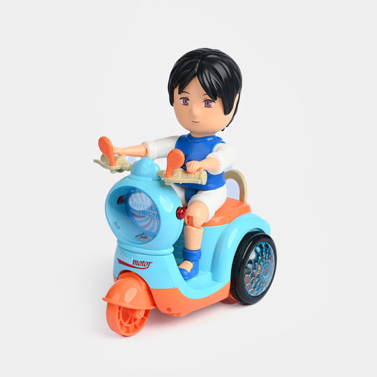 Spin Electric Tricycle Toy with Lights & Music