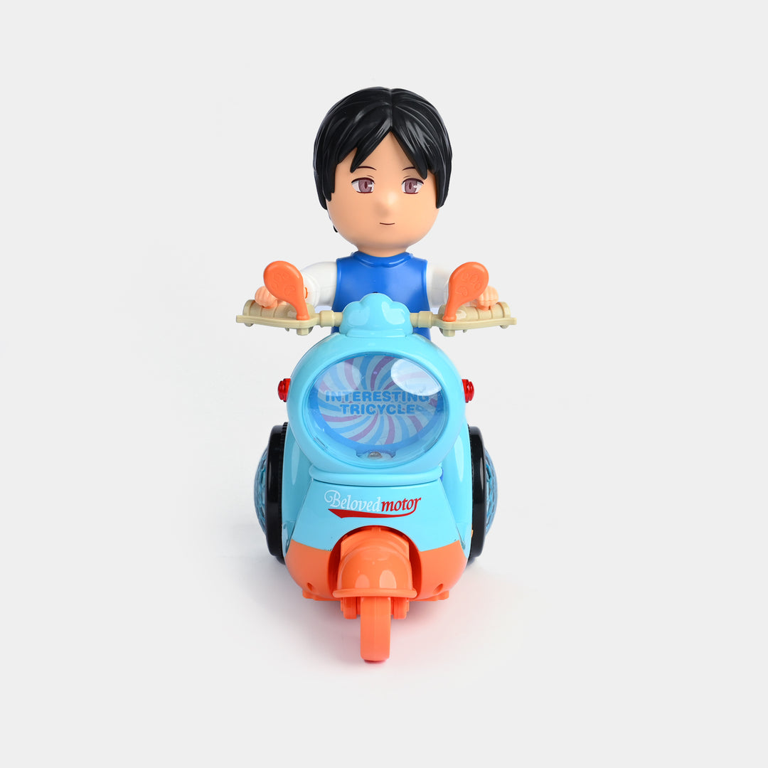 Spin Electric Tricycle Toy with Lights & Music