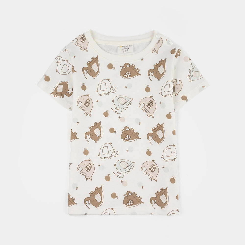 Infant Boys Jersey/Terry 2Pc Suit 287-012 E-C-NAVY