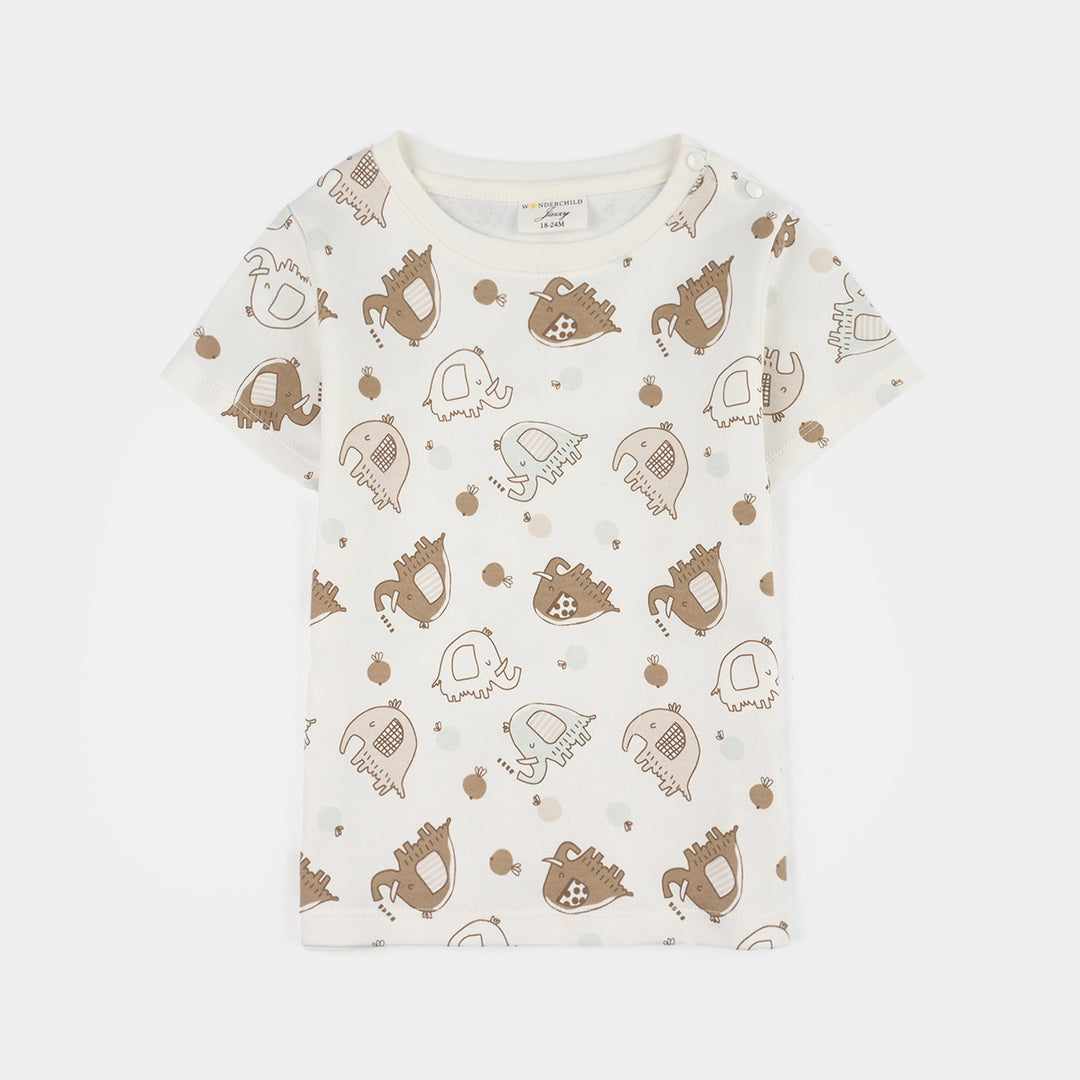 Infant Boys Jersey/Terry 2Pc Suit 287-012 E-C-NAVY