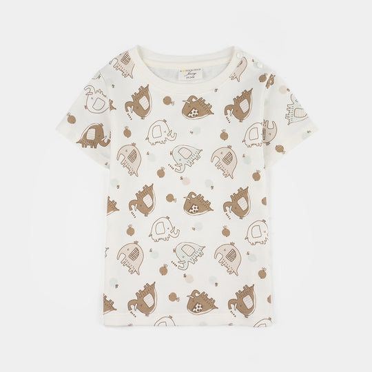 Infant Boys Jersey/Terry 2Pc Suit 287-012 E-C-NAVY