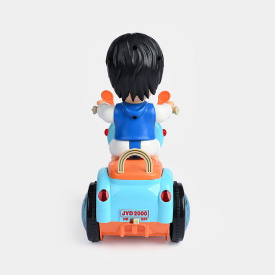 Spin Electric Tricycle Toy with Lights & Music