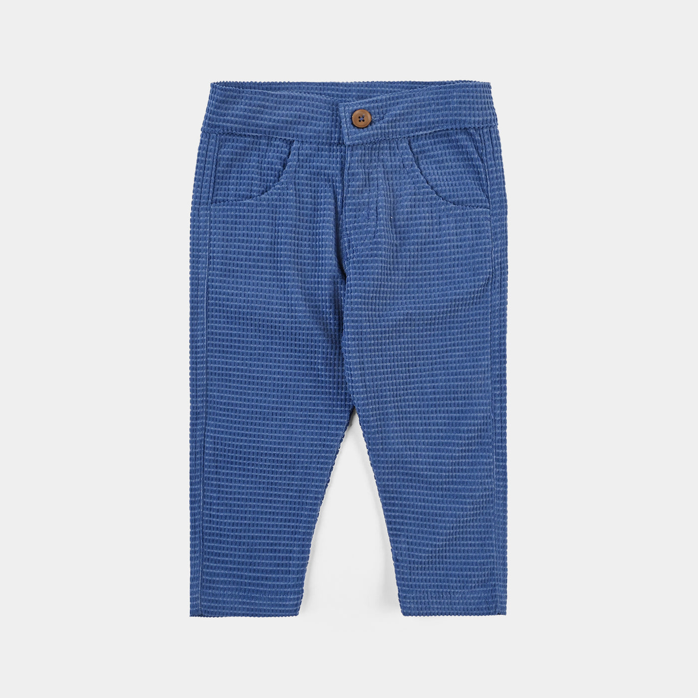 Infant Boys Corduroy Woven Suit F/S Pocket Style-NAVY/BLUE