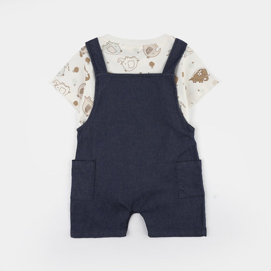 Infant Boys Jersey/Terry 2Pc Suit 287-012 E-C-NAVY