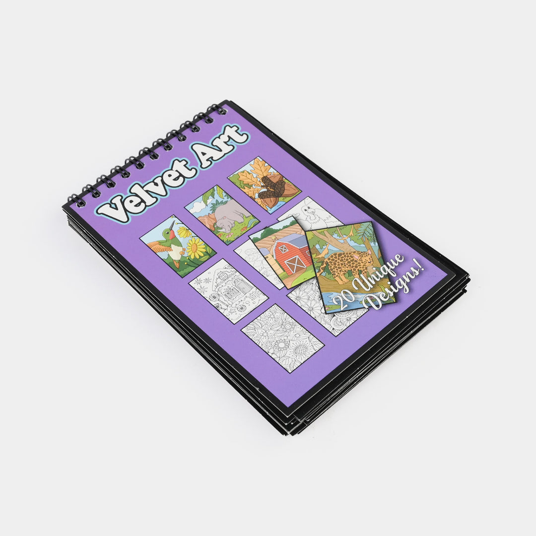 Velvet Art Coloring Book